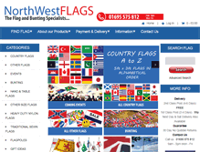 Tablet Screenshot of nwflags.co.uk